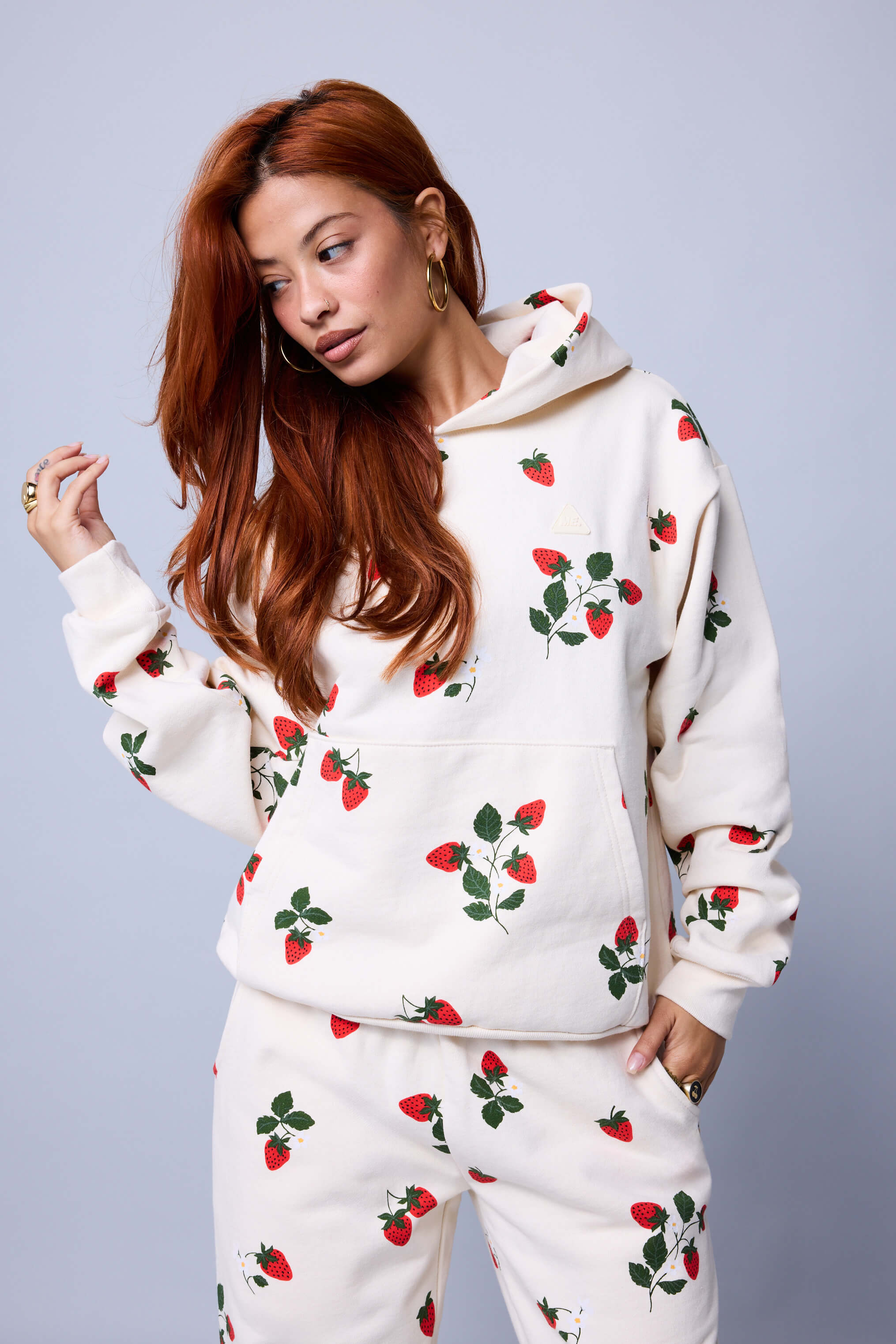 Strawberry Fields Hoodie - Buttercream - Image 4