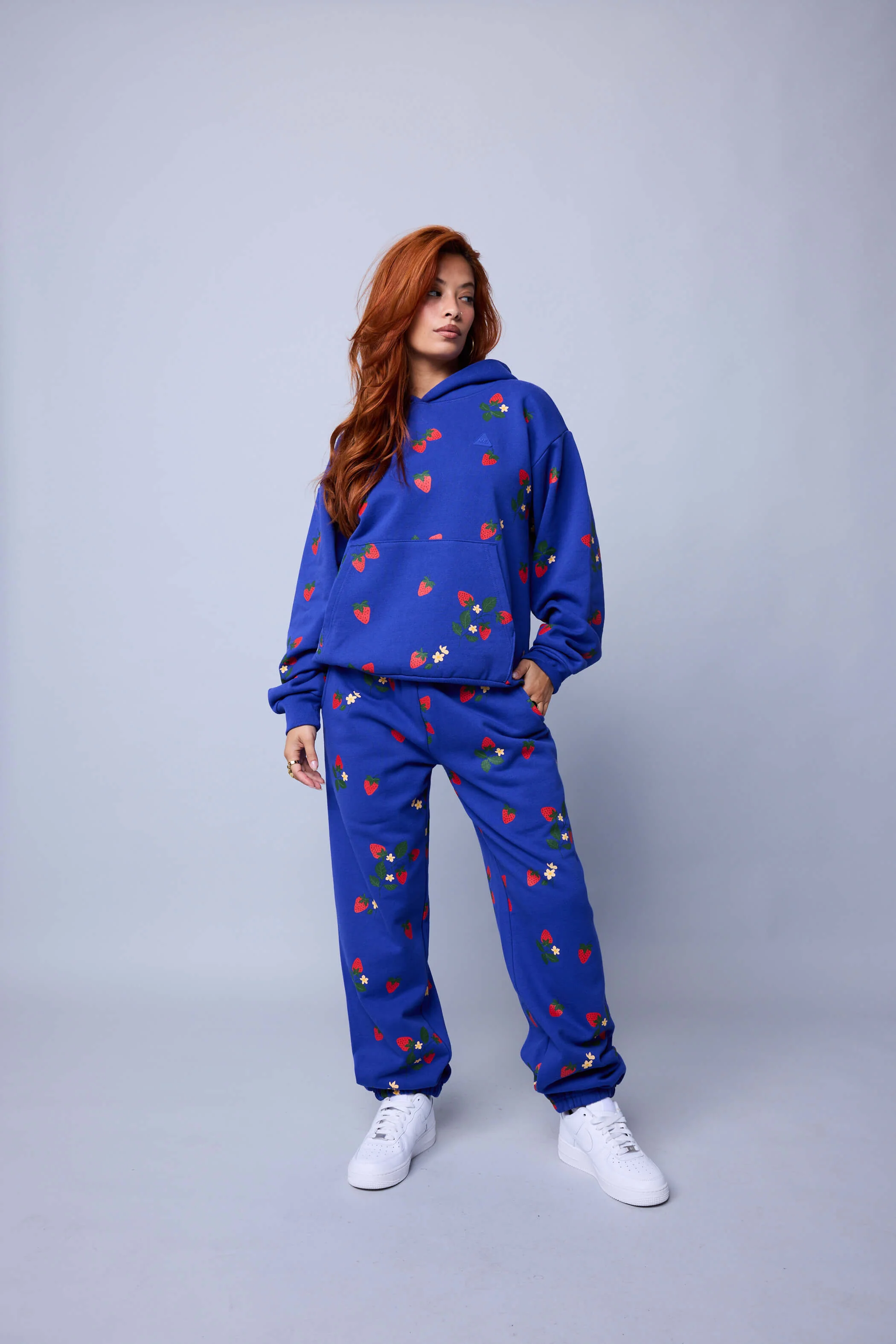 Strawberry Fields Hoodie - Cobalt - Image 3