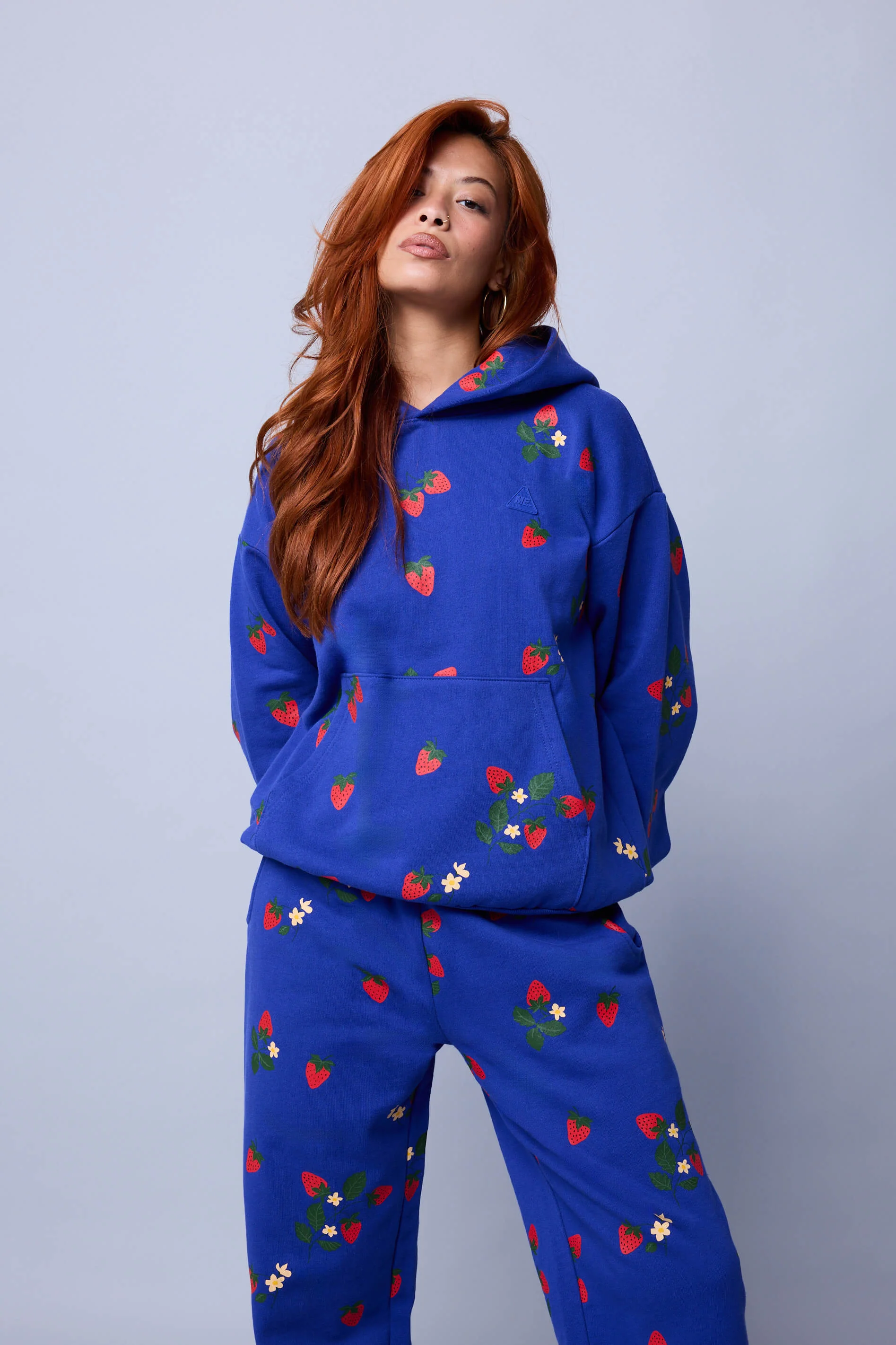 Strawberry Fields Hoodie - Cobalt - Image 4