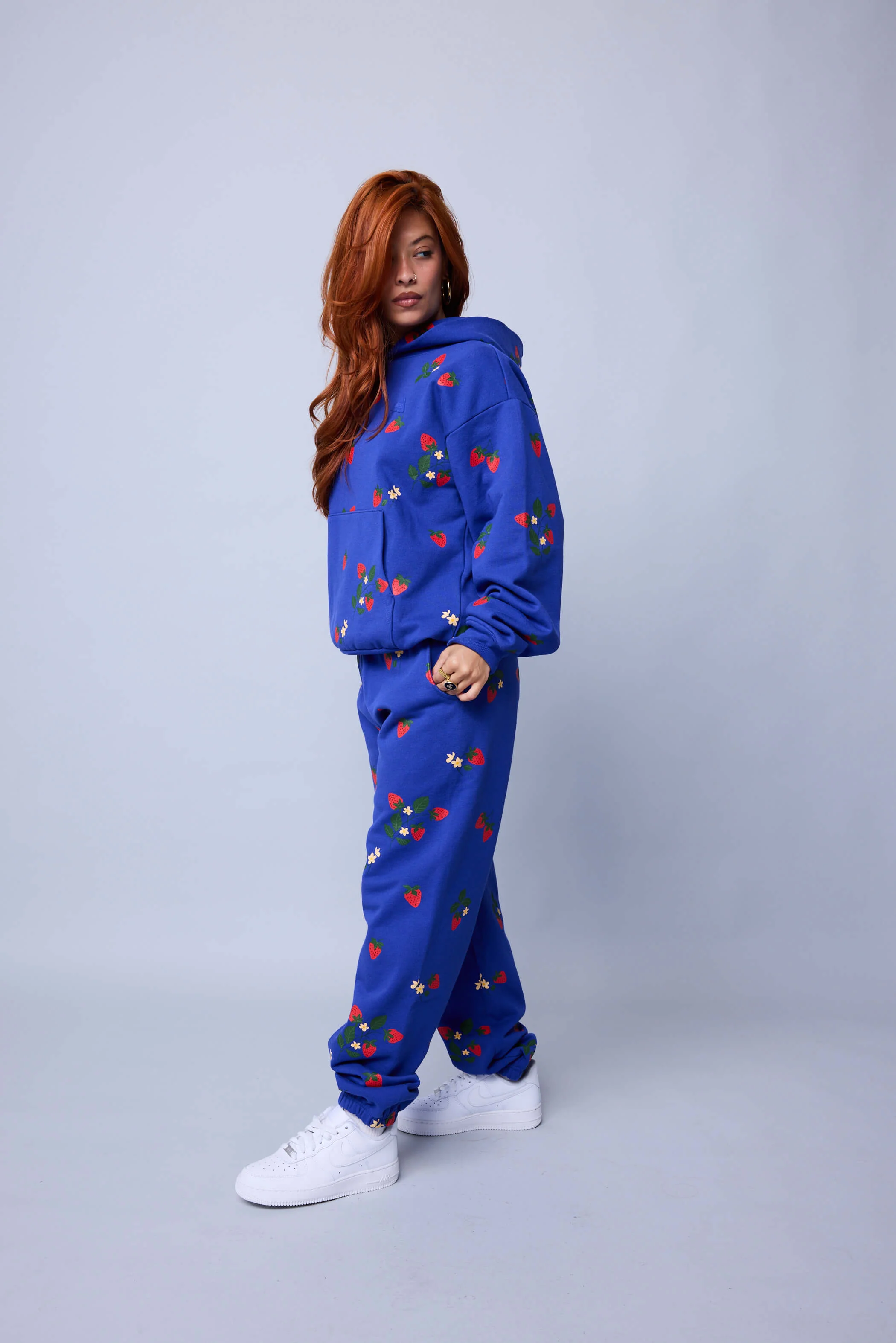 Strawberry Fields Sweatpant - Cobalt - Image 4