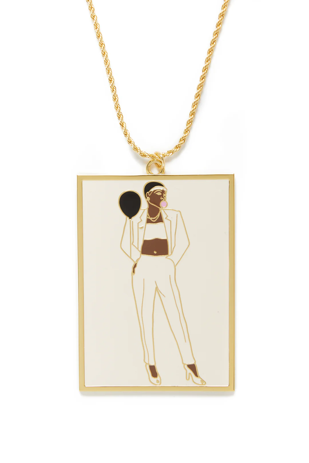 ME. x Barkley L. Hendricks Victory at 23 Enamel Pendant