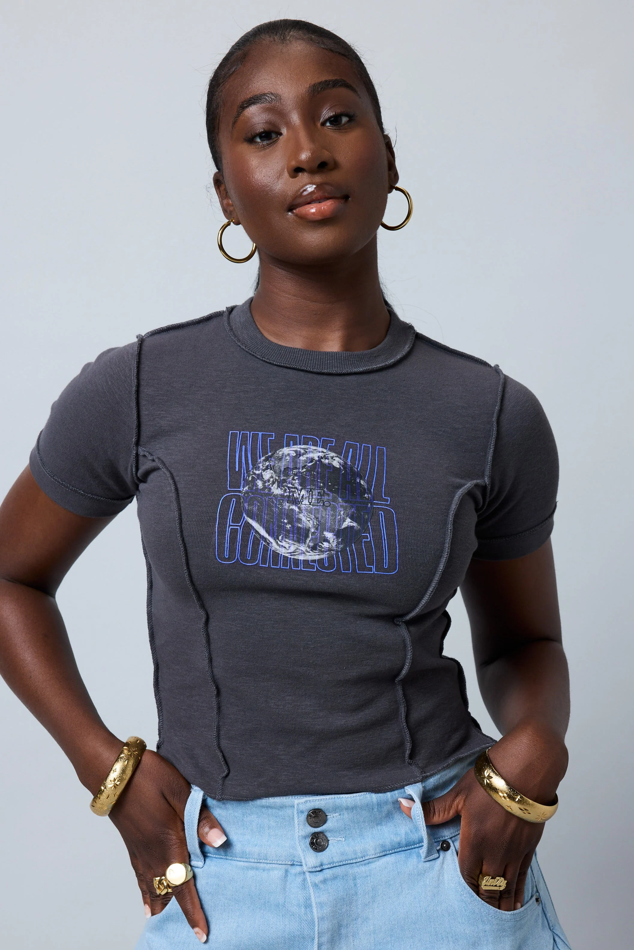 We Are All Connected Baby Tee - Image 5