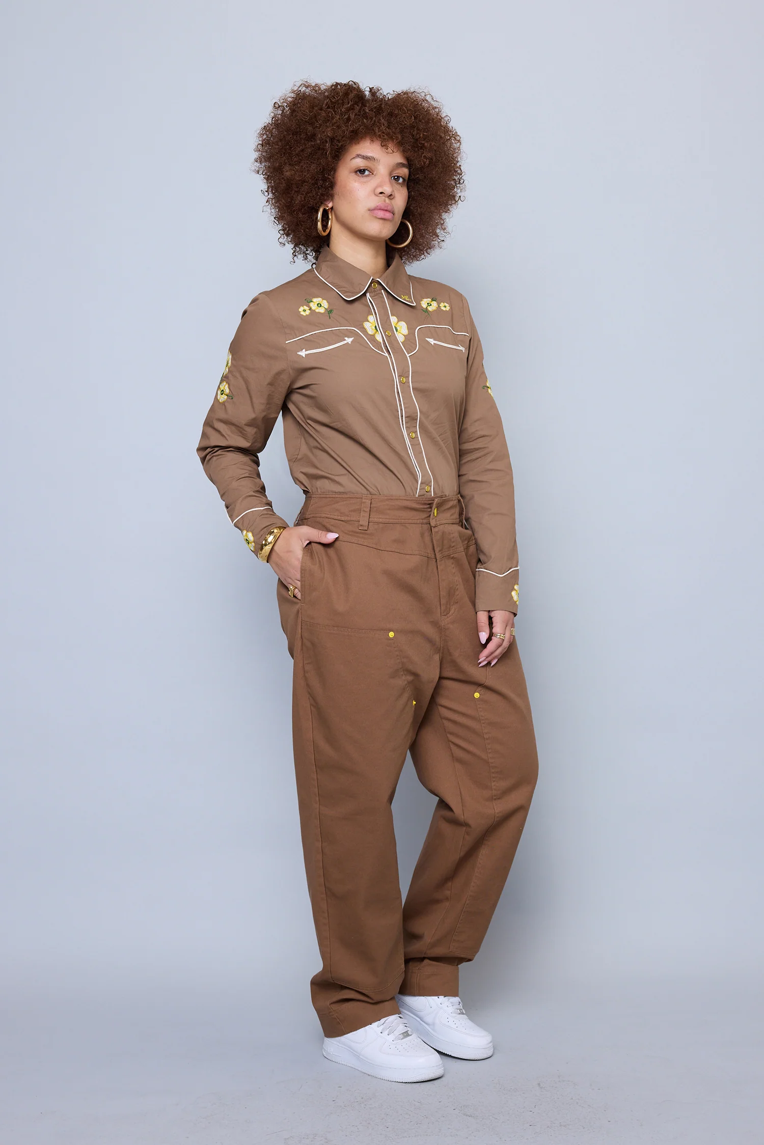 Western Floral Button Up - Image 11