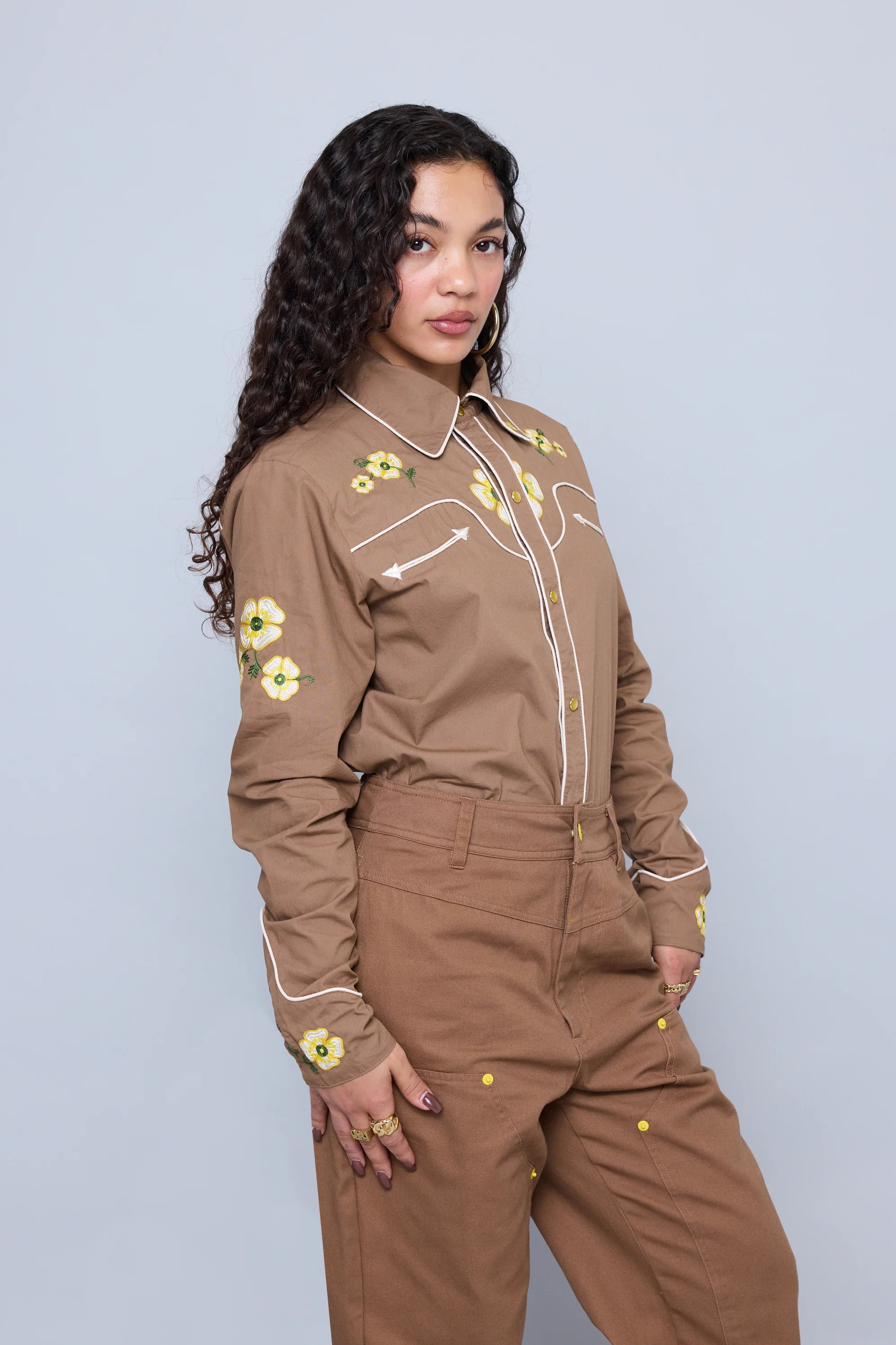 Western Floral Button Up - Image 5