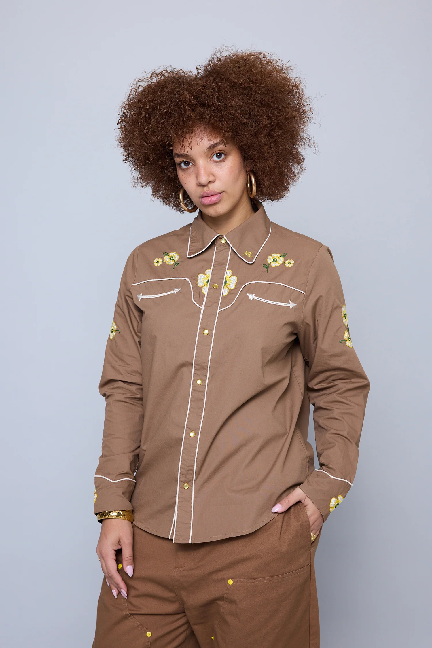 Western Floral Button Up - Image 8