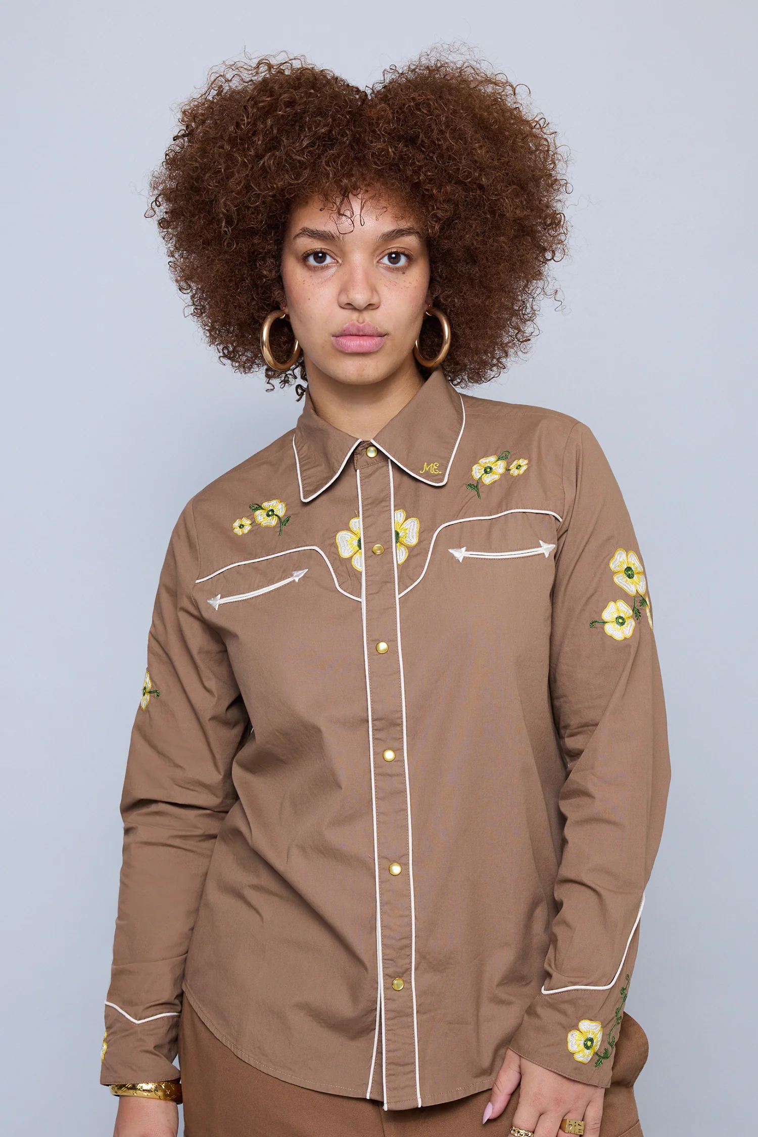 Western Floral Button Up - Image 9